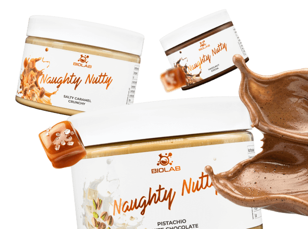 Foto delle confezioni dei prodotti Naughty Nutty