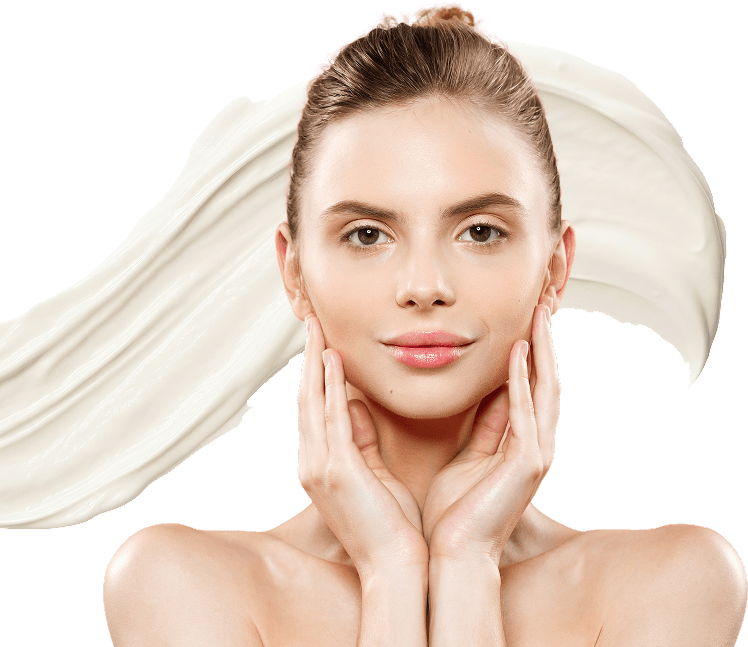 Donna che applica la crema rigenerante Neocell